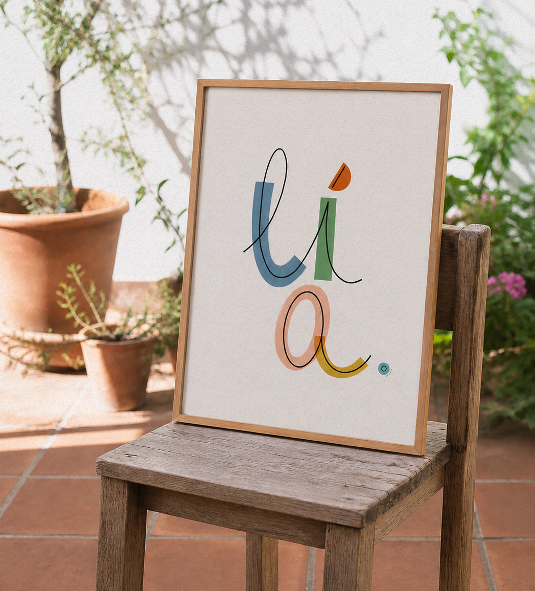 lámina personalizada con su nombre